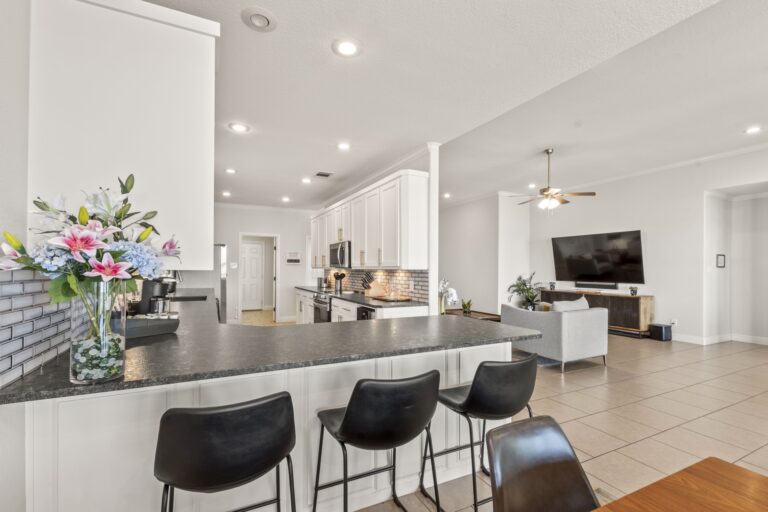 Bright, remodeled kitchen with spacious counters—designed to make cooking effortless and enjoyable.