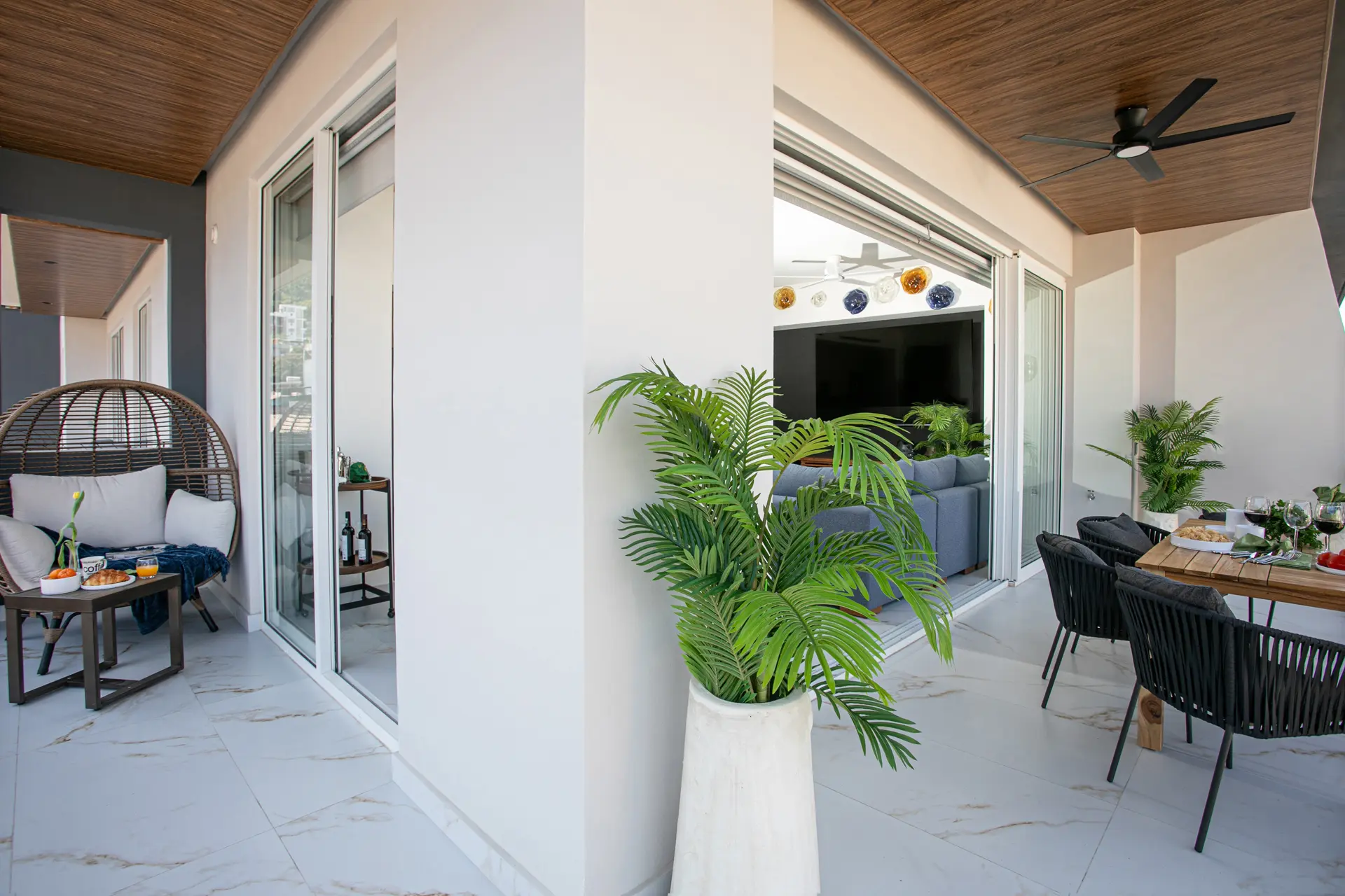 Wrap-Around Balcony!