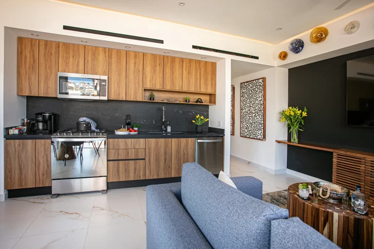 Kitchen & Living Room